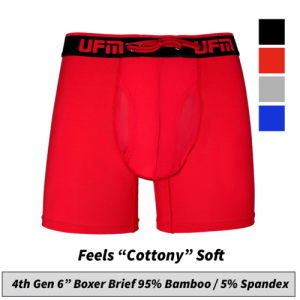 REG Support 6 Inch Boxer Briefs Bamboo Gen 4-5 Available in Black,
