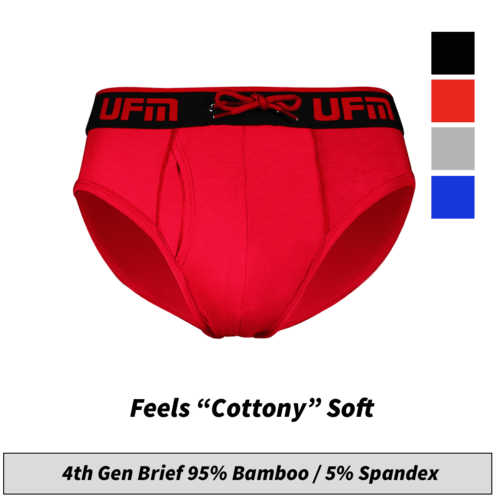 REG Support 0 inch Briefs Bamboo Available in Black, Red, Gray, Royal