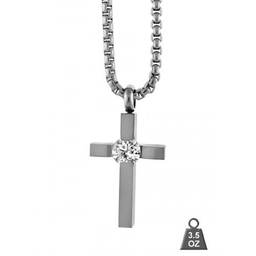 Stainless Steel Chain and Cross Charm